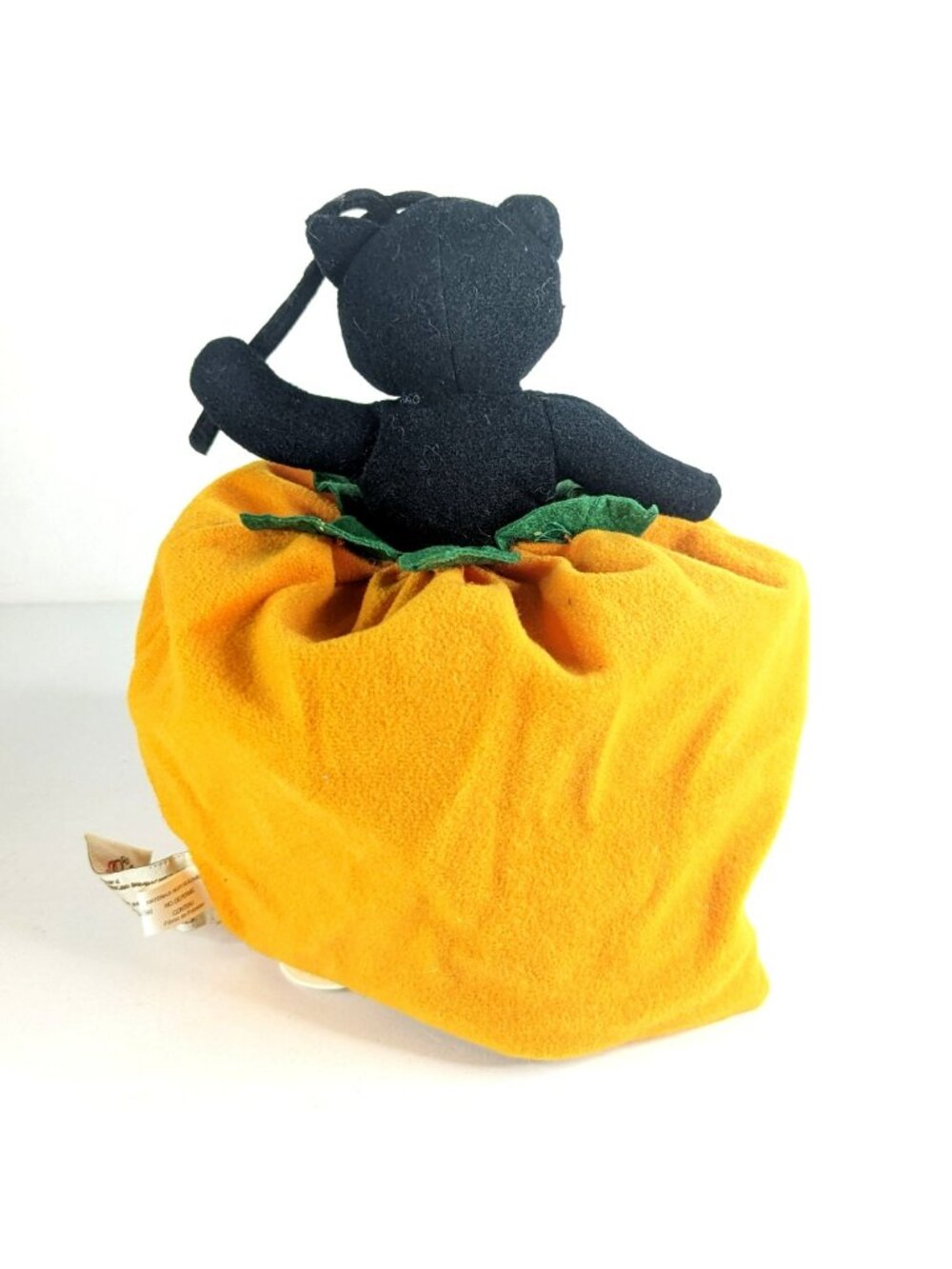Bestever Halloween Reversible Plush Bear Witch Black Cat Pumpkin 11" Topsy - Picture 11 of 12